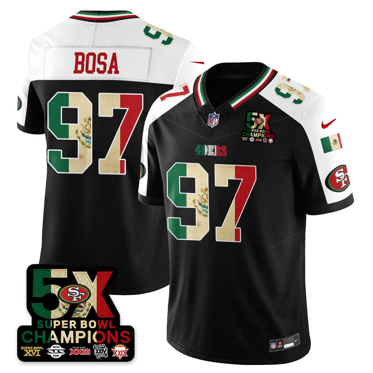 SF Mexico Vapor Limited Jersey - All Stitched