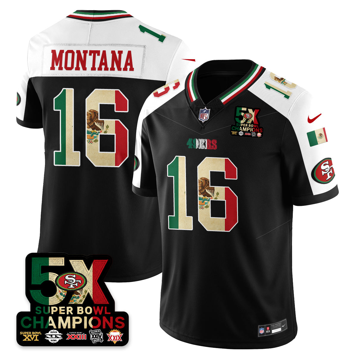 SF Mexico Vapor Limited Jersey - All Stitched