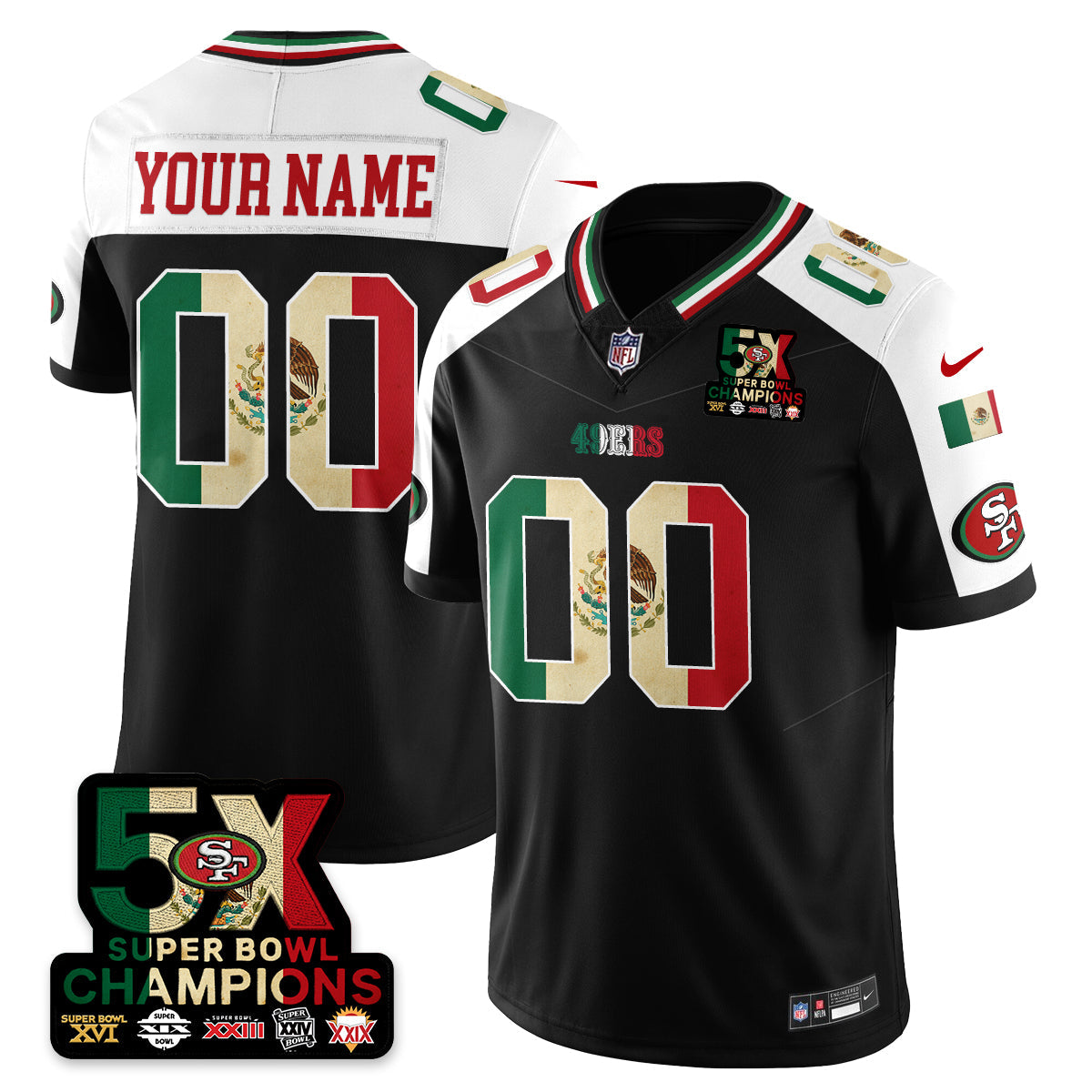 SF Mexico Vapor Limited Jersey - All Stitched