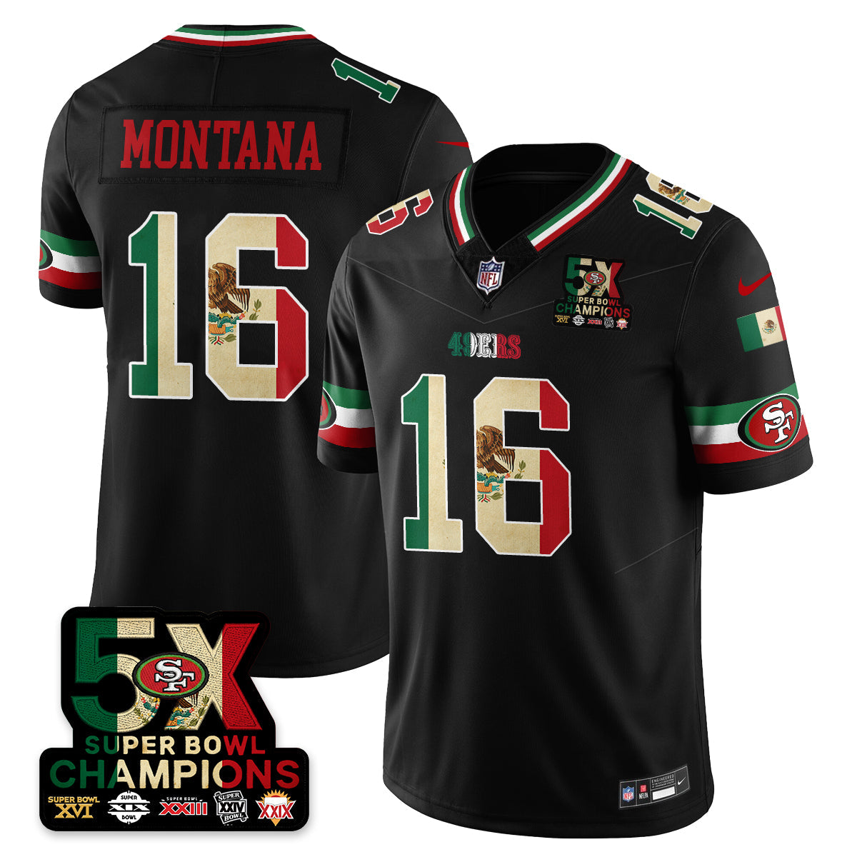 SF Mexico Vapor Limited Jersey - All Stitched