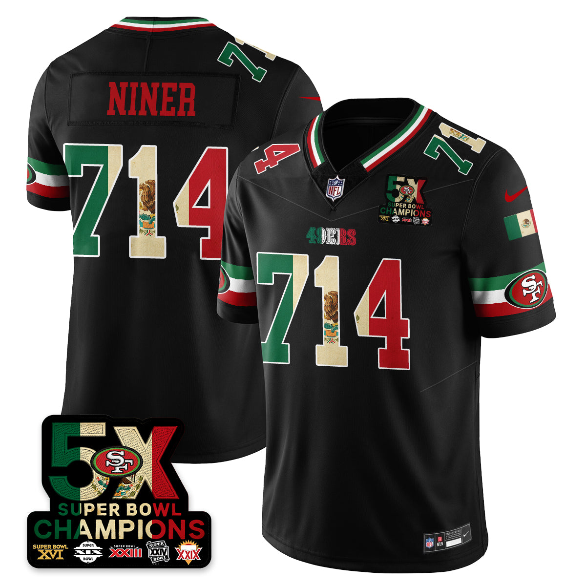 SF Mexico Vapor Limited Jersey - All Stitched