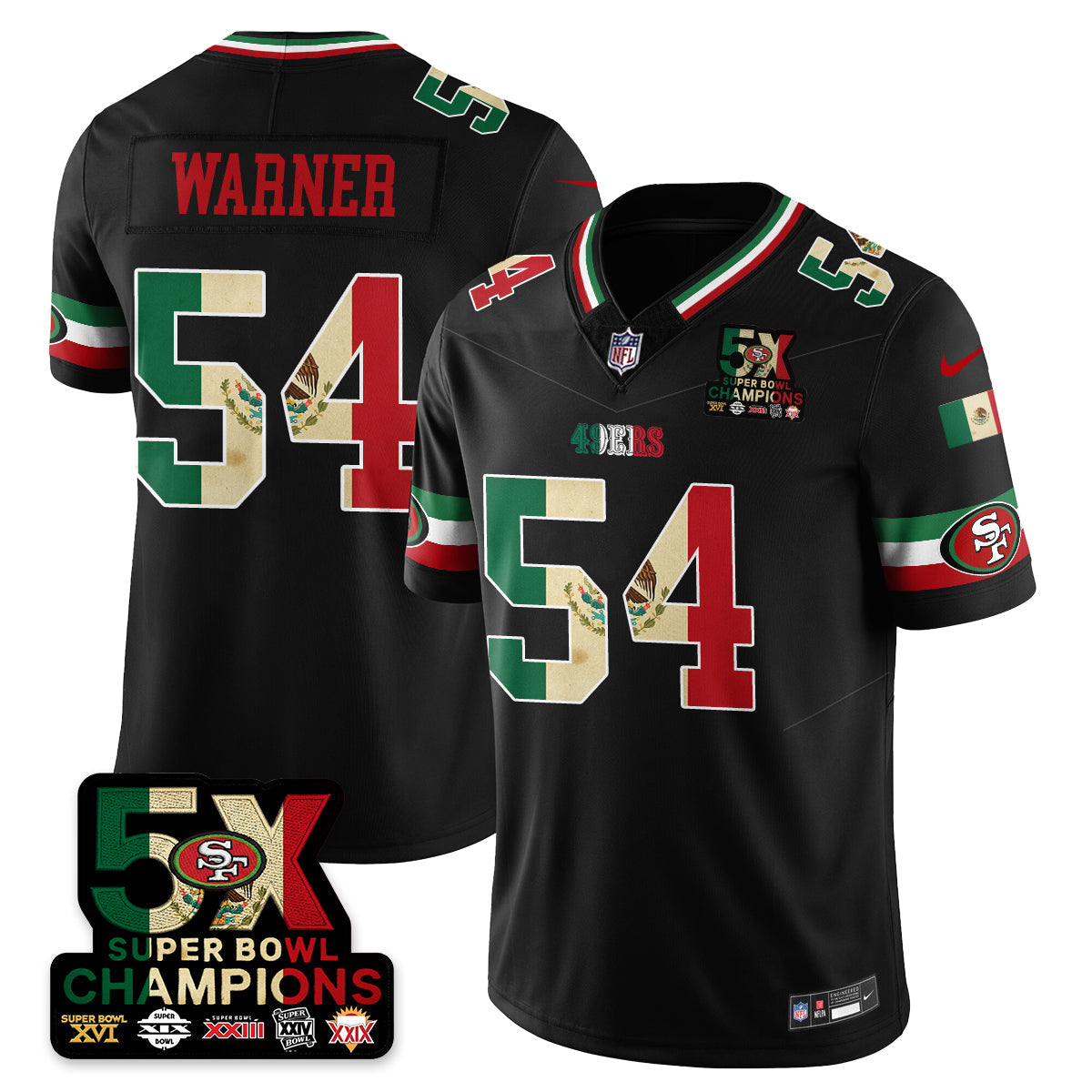 SF Mexico Vapor Limited Jersey - All Stitched