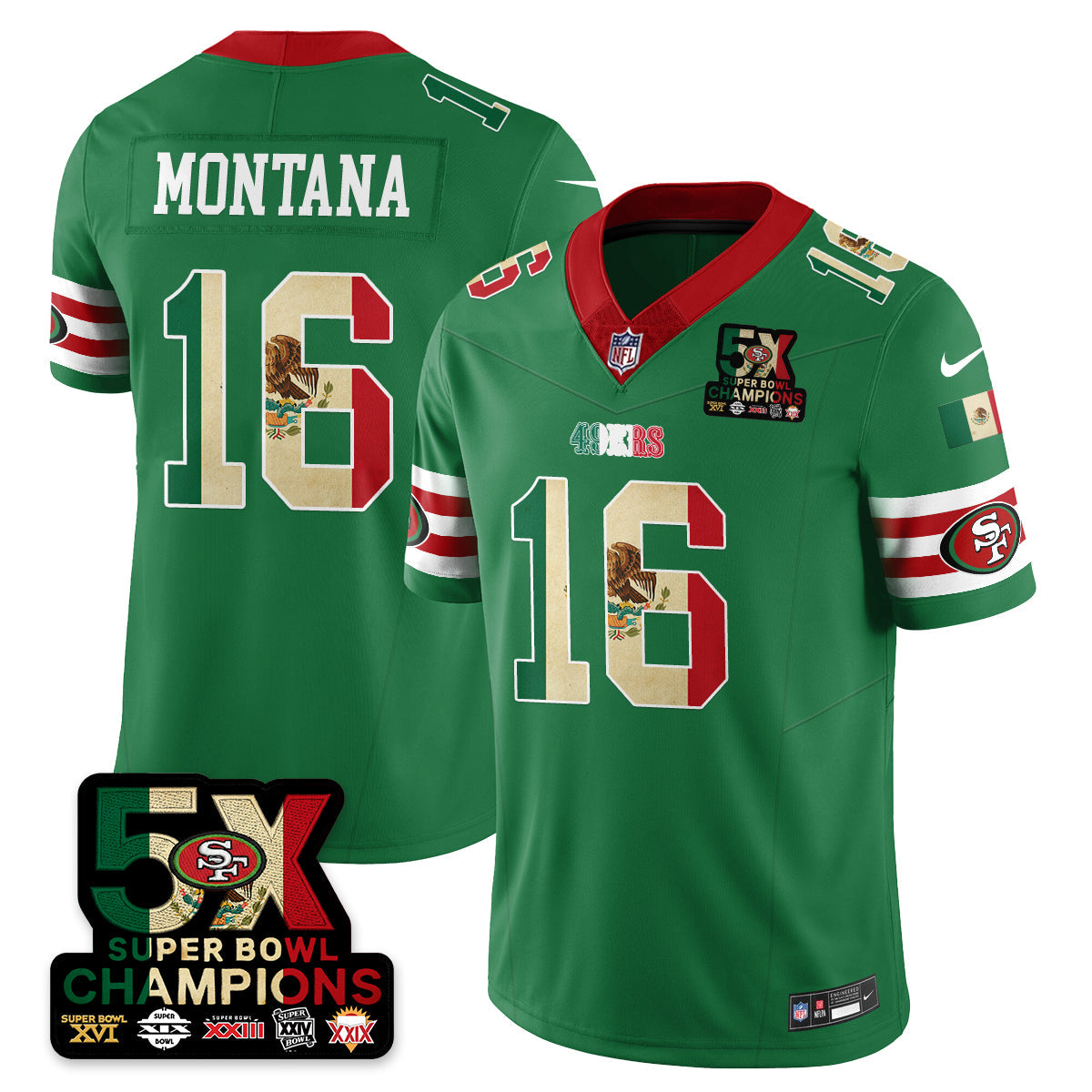 SF Mexico Vapor Limited Jersey - All Stitched