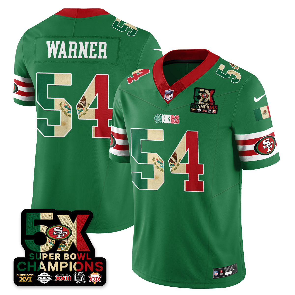 SF Mexico Vapor Limited Jersey - All Stitched