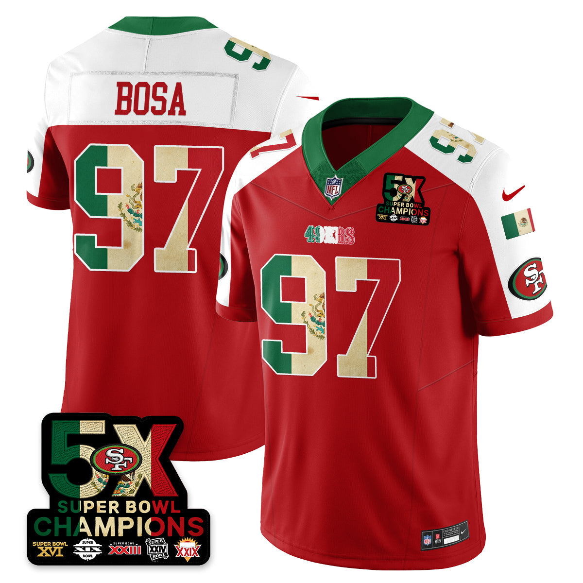 SF Mexico Vapor Limited Jersey - All Stitched