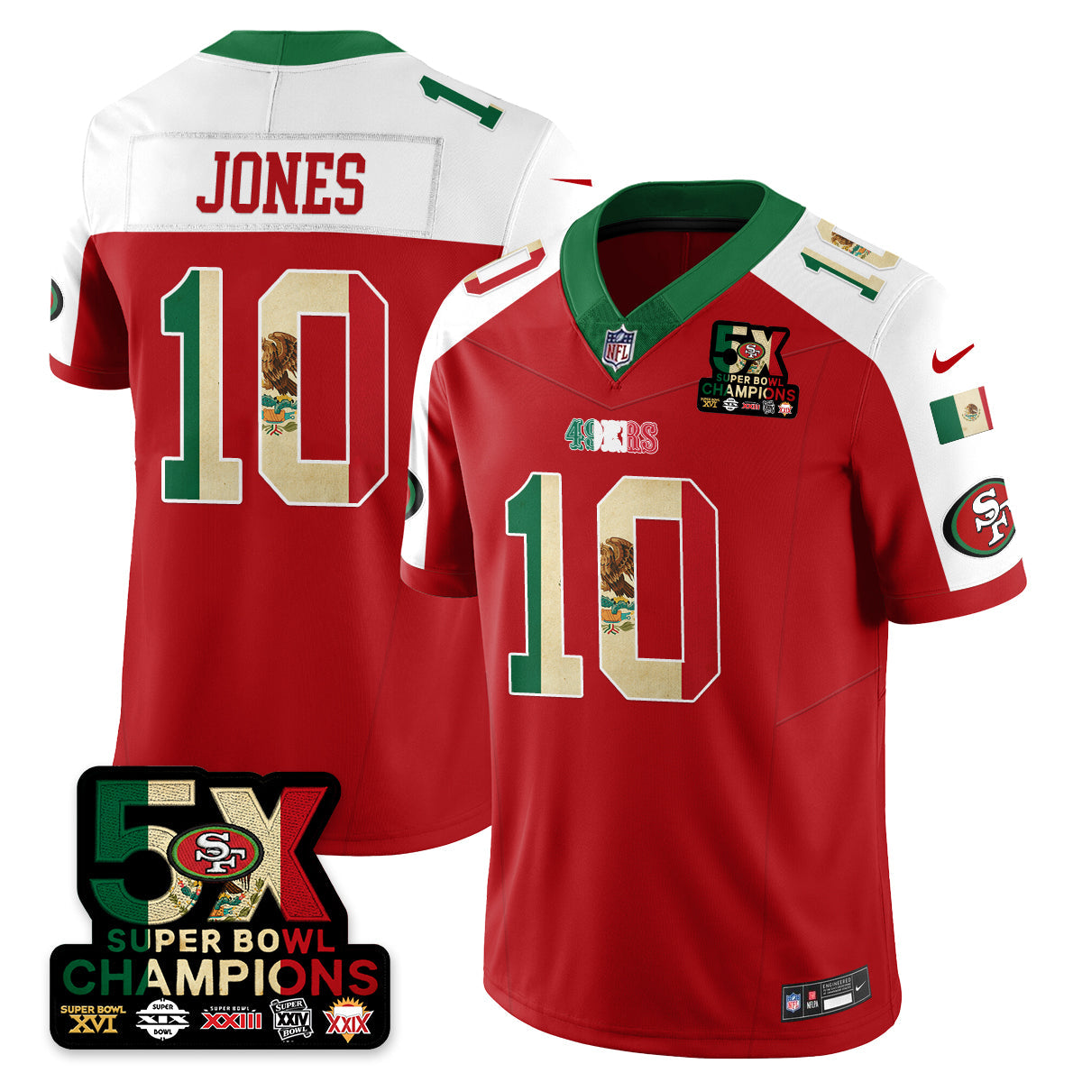SF Mexico Vapor Limited Jersey - All Stitched