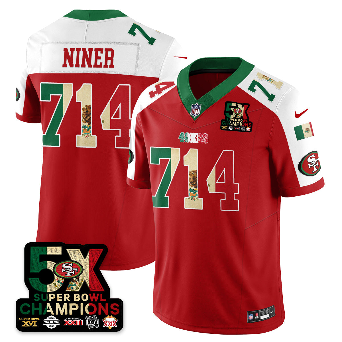 SF Mexico Vapor Limited Jersey - All Stitched