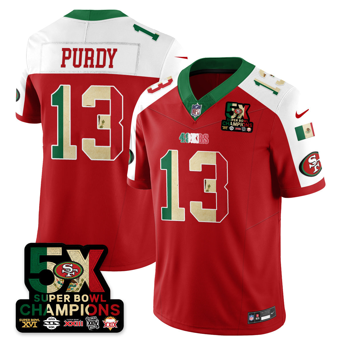 SF Mexico Vapor Limited Jersey - All Stitched