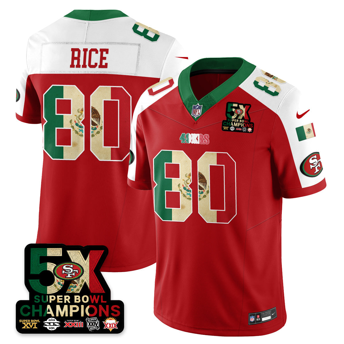SF Mexico Vapor Limited Jersey - All Stitched