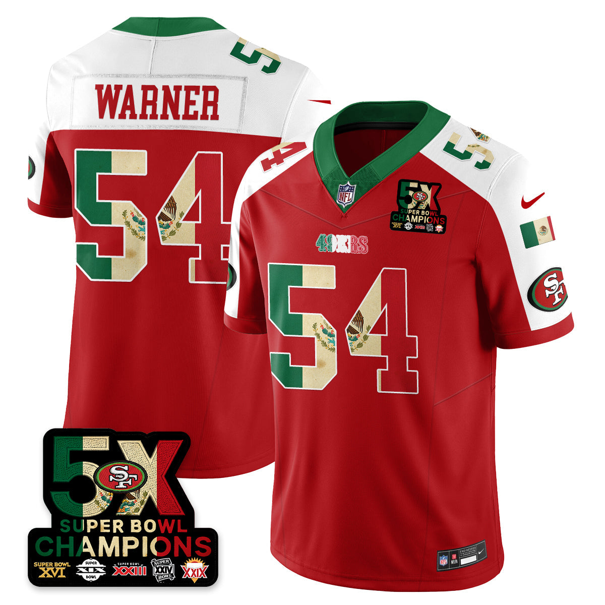 SF Mexico Vapor Limited Jersey - All Stitched