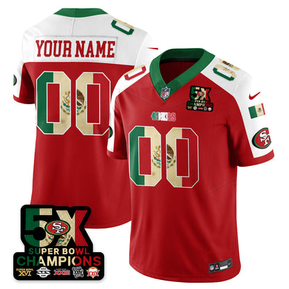 Custom SF Mexico Vapor Limited Jersey - All Stitched