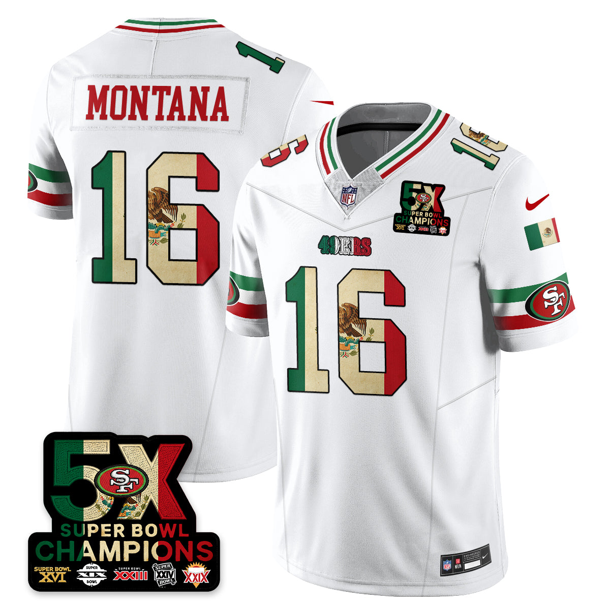 SF Mexico Vapor Limited Jersey - All Stitched