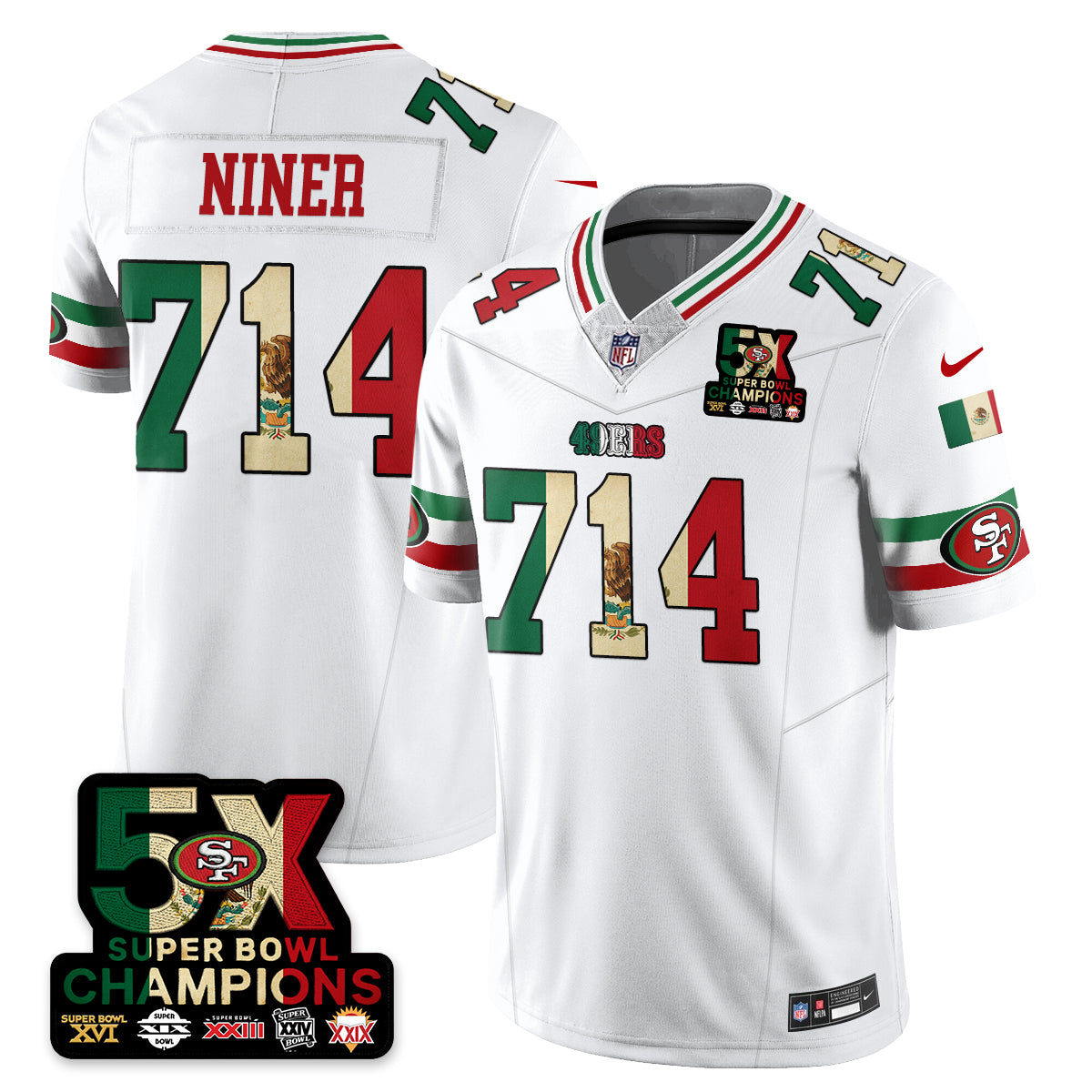 SF Mexico Vapor Limited Jersey - All Stitched