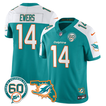 MIA 60th Season Vapor Limited Jersey - All Stitched