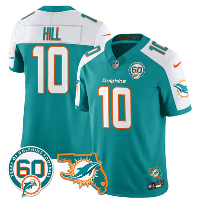 MIA 60th Season Vapor Limited Jersey - All Stitched
