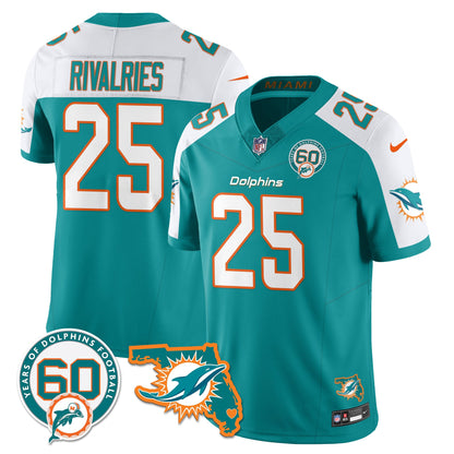 MIA 60th Season Vapor Limited Jersey - All Stitched