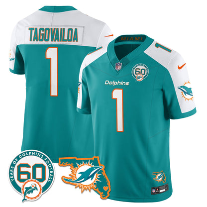 MIA 60th Season Vapor Limited Jersey - All Stitched