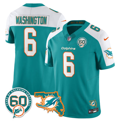 MIA 60th Season Vapor Limited Jersey - All Stitched