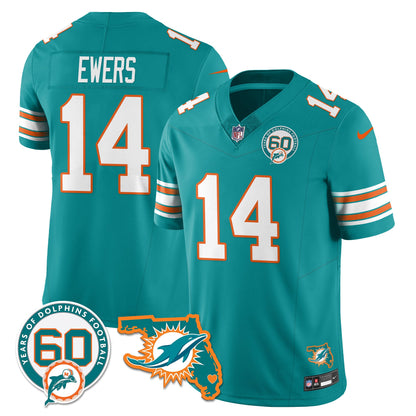 MIA 60th Season Vapor Limited Jersey - All Stitched