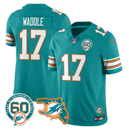 MIA 60th Season Vapor Limited Jersey - All Stitched