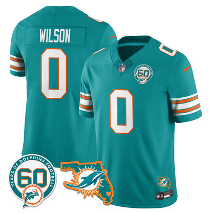 MIA 60th Season Vapor Limited Jersey - All Stitched