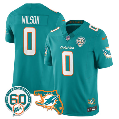 MIA 60th Season Vapor Limited Jersey - All Stitched