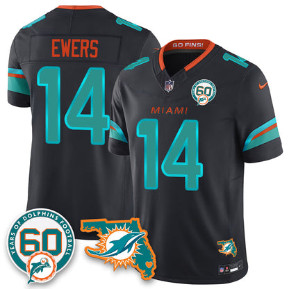 MIA 60th Season Vapor Limited Jersey - All Stitched