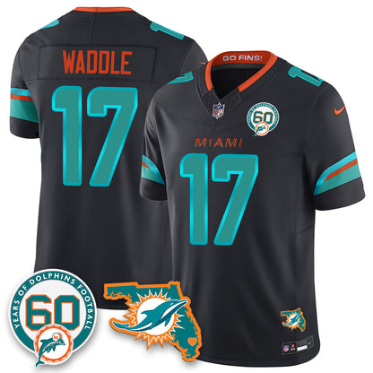 MIA 60th Season Vapor Limited Jersey - All Stitched