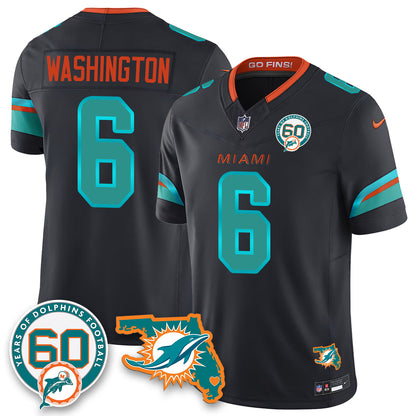 MIA 60th Season Vapor Limited Jersey - All Stitched