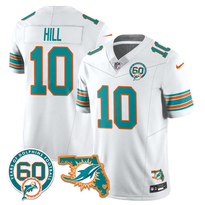 MIA 60th Season Vapor Limited Jersey - All Stitched