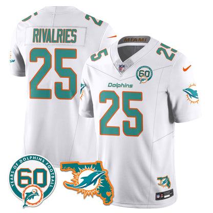 MIA 60th Season Vapor Limited Jersey - All Stitched