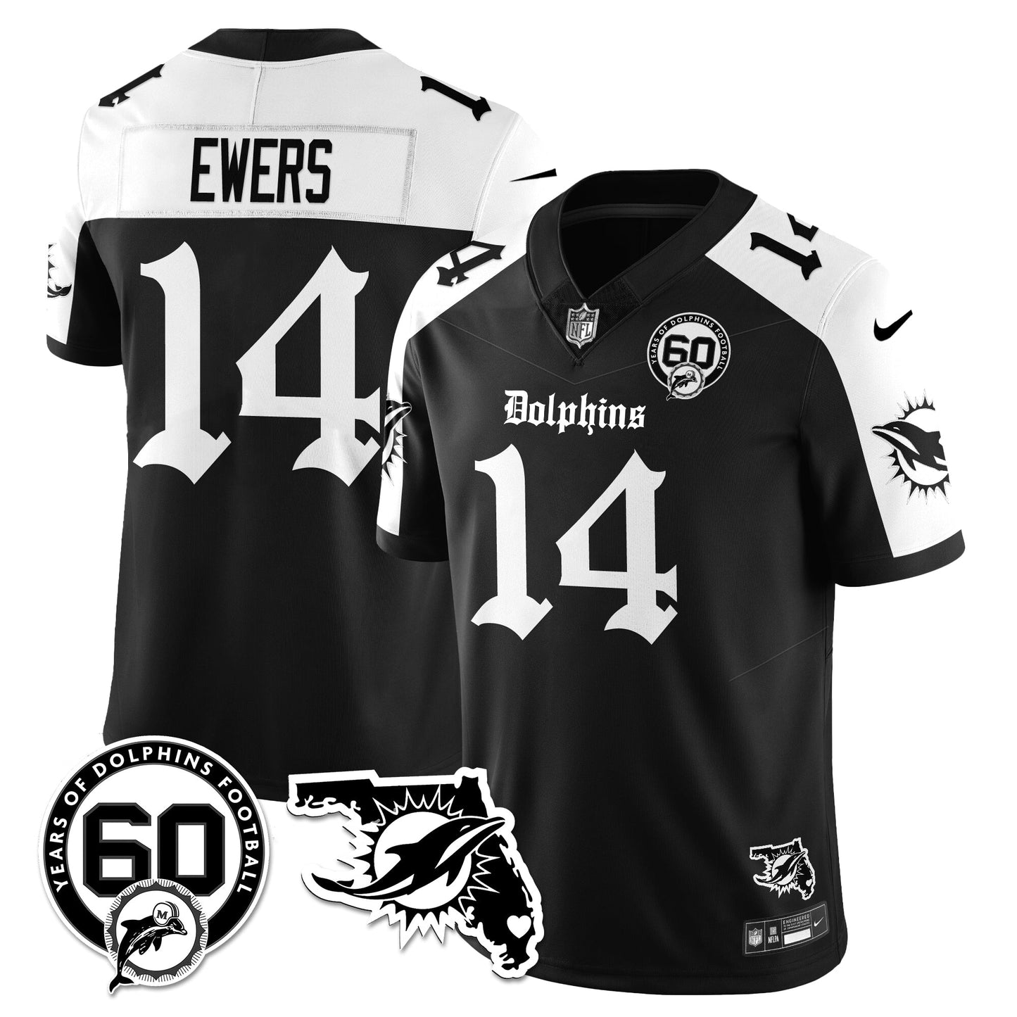 MIA 60th Season Gothic Vapor Limited Jersey - All Stitched