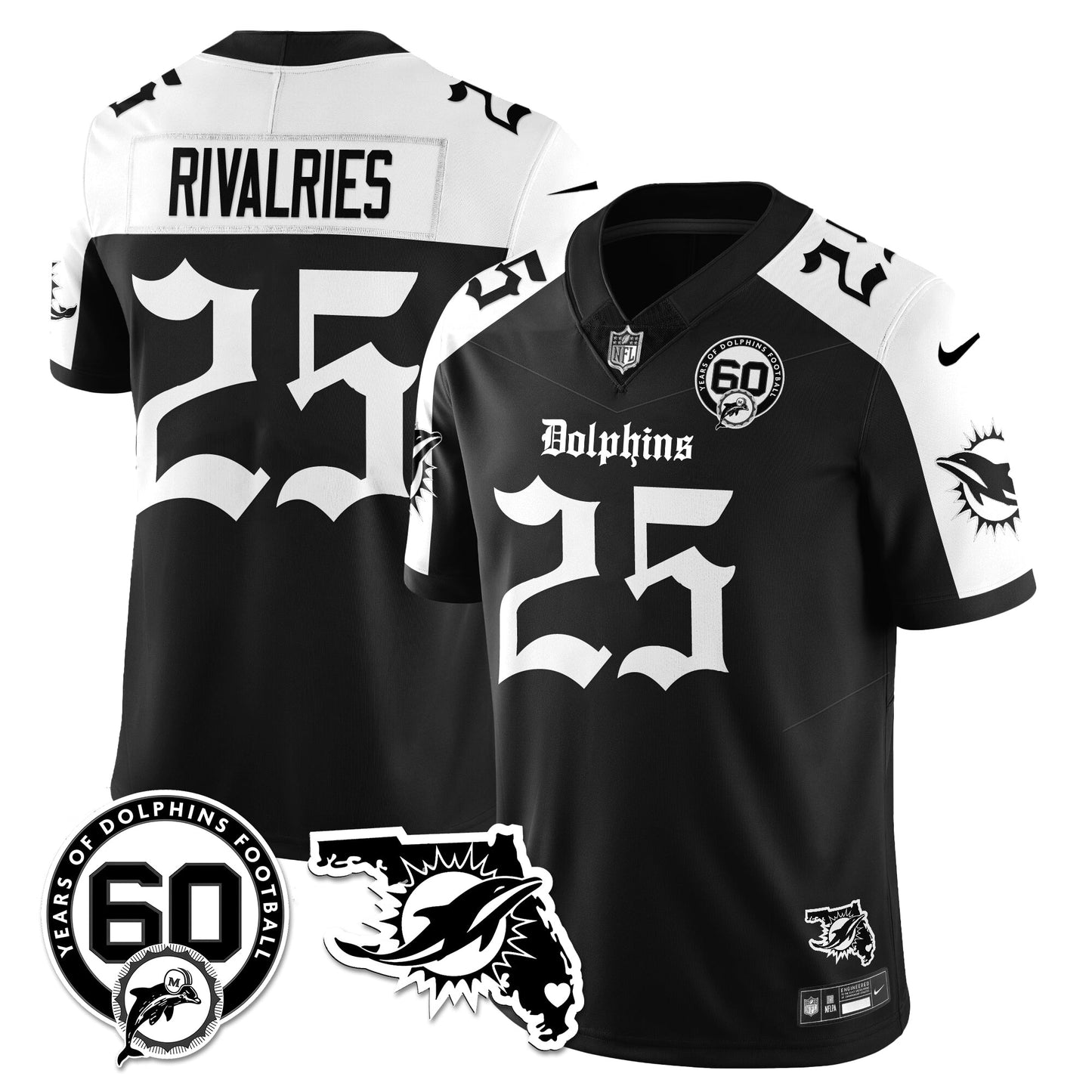 MIA 60th Season Gothic Vapor Limited Jersey - All Stitched