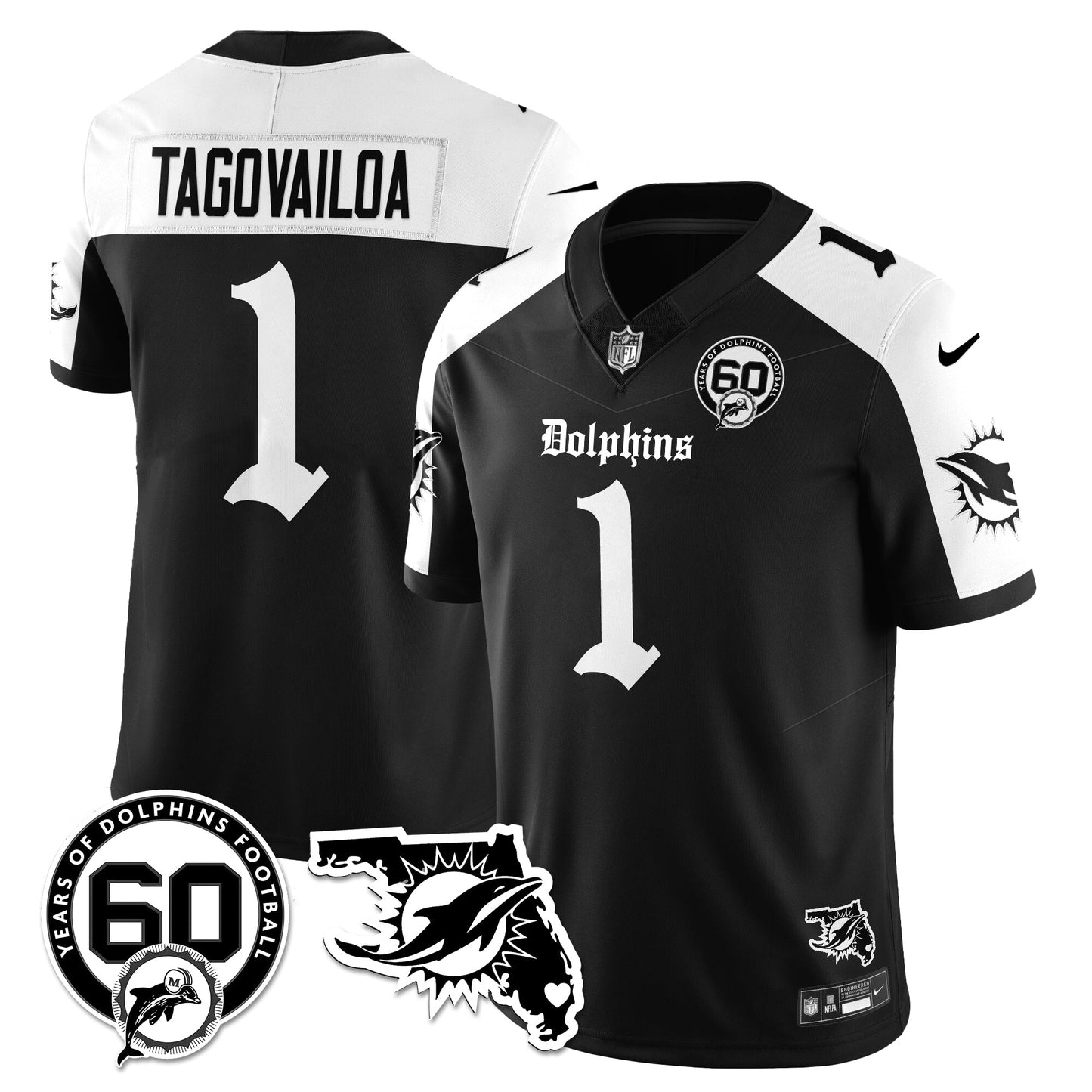 MIA 60th Season Gothic Vapor Limited Jersey - All Stitched