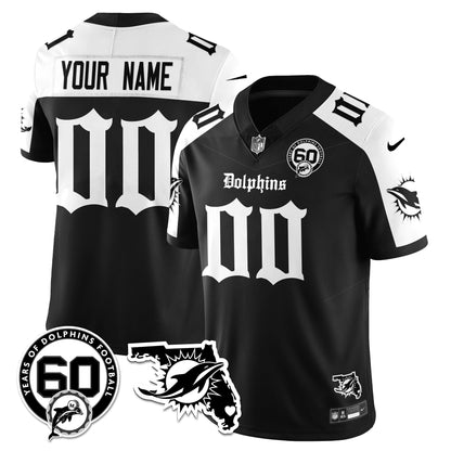 MIA 60th Season Gothic Vapor Limited Custom Jersey - All Stitched