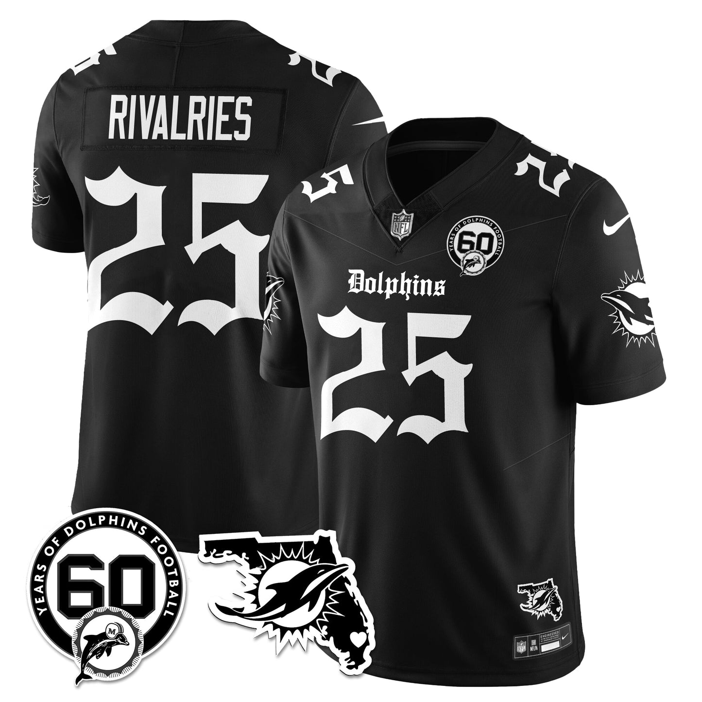 MIA 60th Season Gothic Vapor Limited Jersey - All Stitched