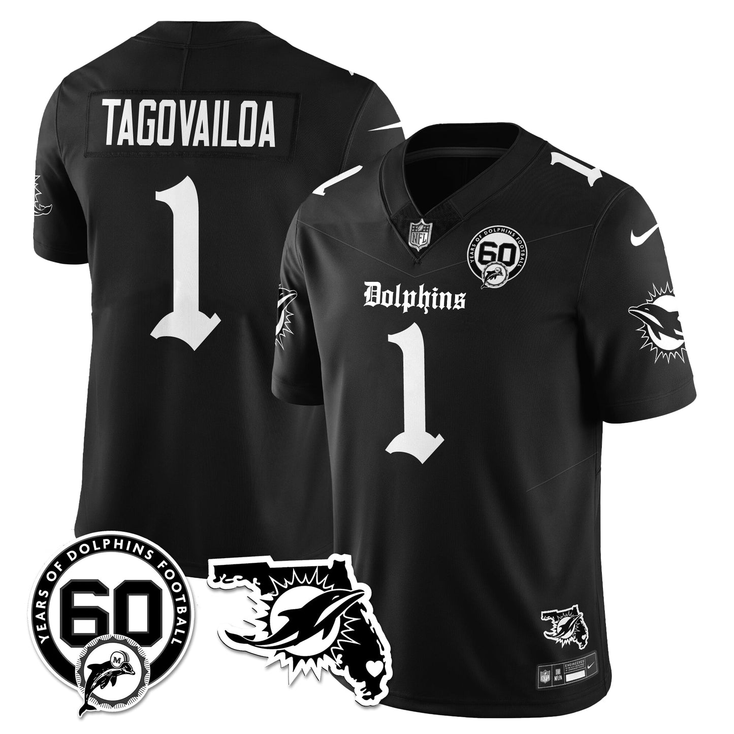 MIA 60th Season Gothic Vapor Limited Jersey - All Stitched