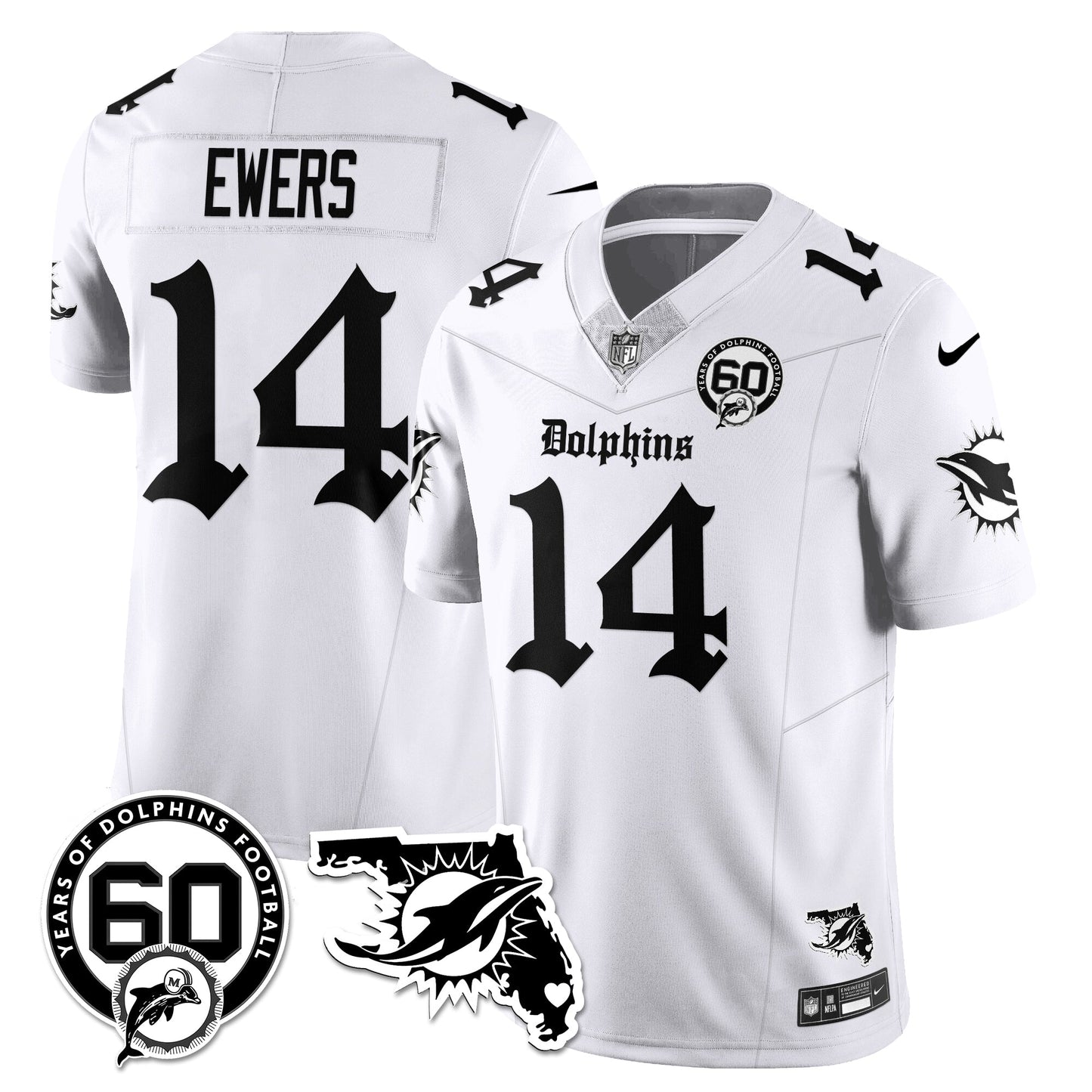MIA 60th Season Gothic Vapor Limited Jersey - All Stitched