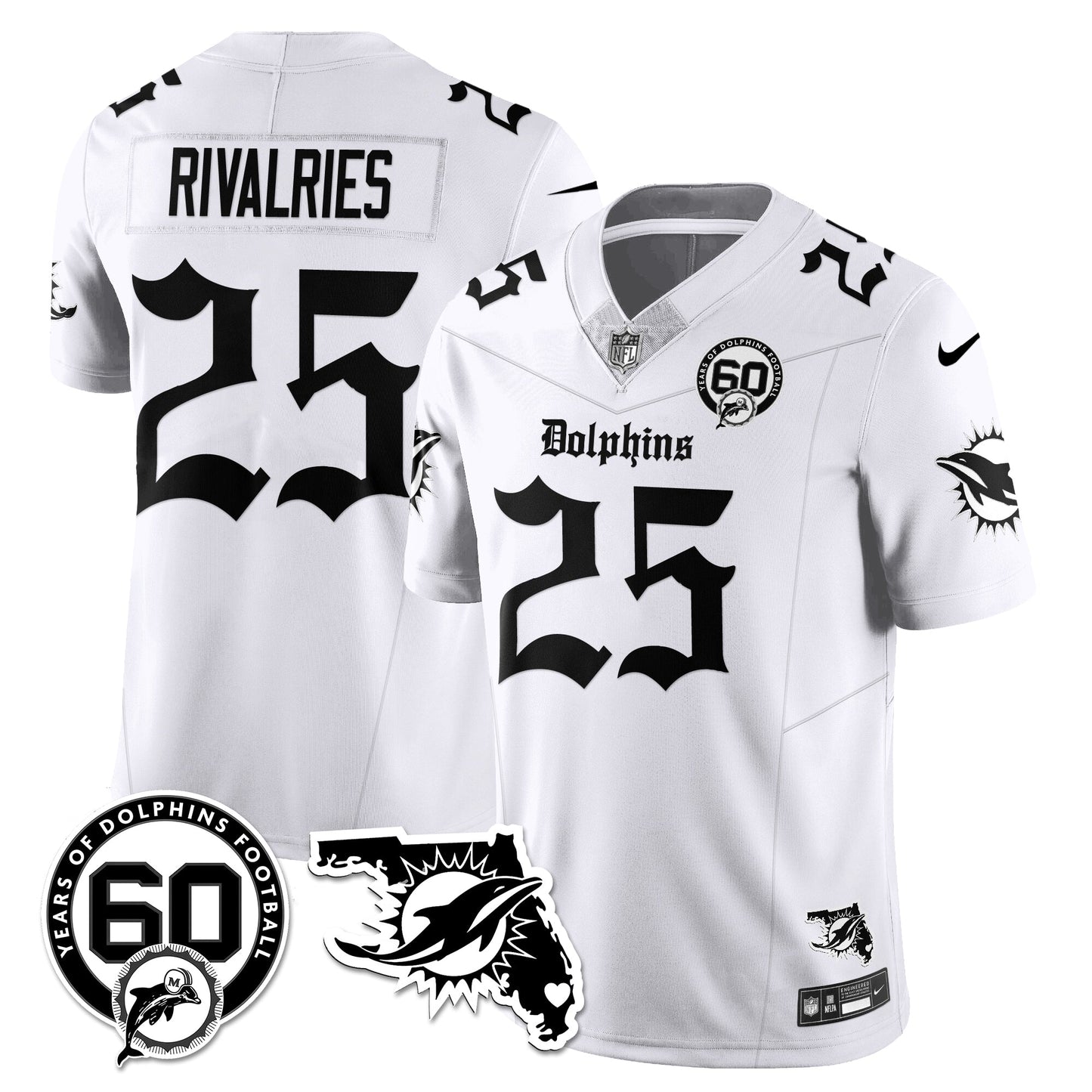 MIA 60th Season Gothic Vapor Limited Jersey - All Stitched