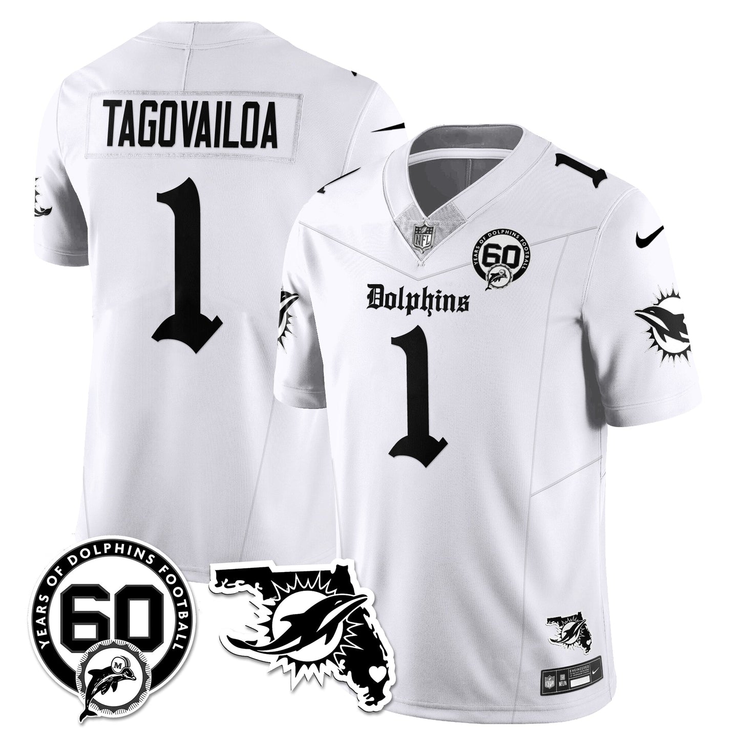 MIA 60th Season Gothic Vapor Limited Jersey - All Stitched
