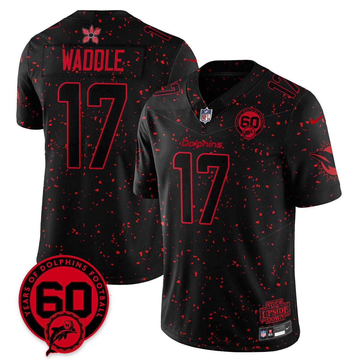 MIA 60th Season Vapor Limited Jersey - Stranger Things - All Stitched