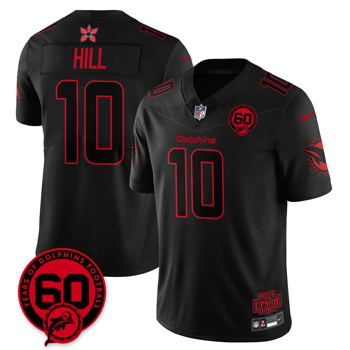 MIA 60th Season Vapor Limited Jersey - Stranger Things - All Stitched