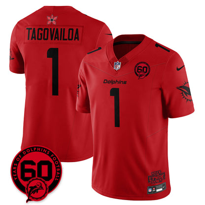 MIA 60th Season Vapor Limited Jersey - Stranger Things - All Stitched