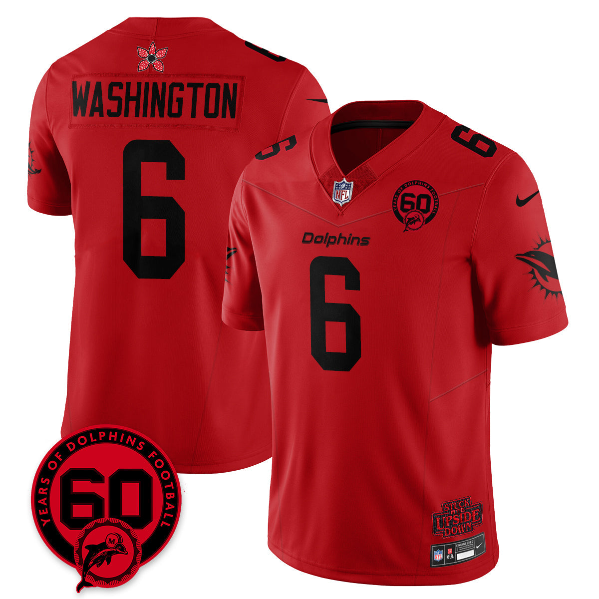 MIA 60th Season Vapor Limited Jersey - Stranger Things - All Stitched