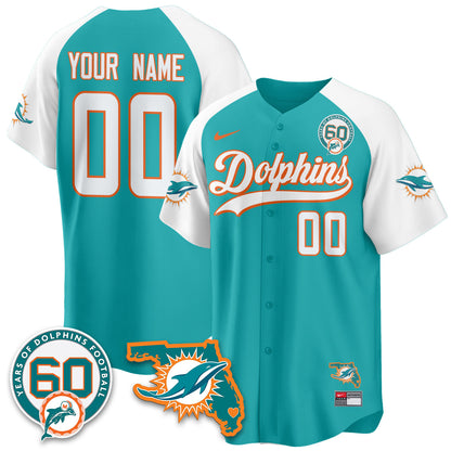 MIA 60th Season Vapor Limited Baseball Jersey - All Stitched