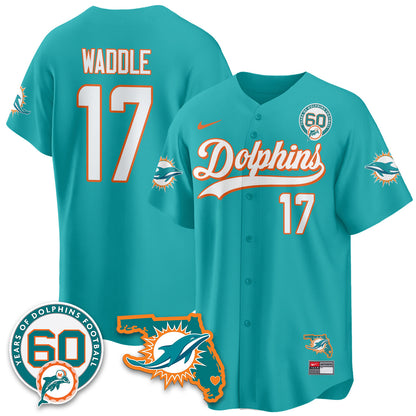 MIA 60th Season Vapor Limited Baseball Jersey - All Stitched