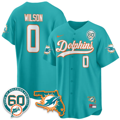 MIA 60th Season Vapor Limited Baseball Jersey - All Stitched