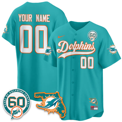 MIA 60th Season Vapor Limited Baseball Jersey - All Stitched