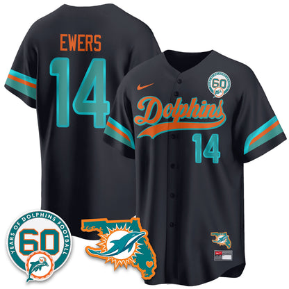 MIA 60th Season Vapor Limited Baseball Jersey - All Stitched