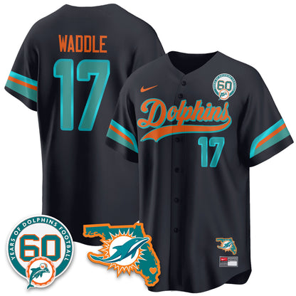 MIA 60th Season Vapor Limited Baseball Jersey - All Stitched